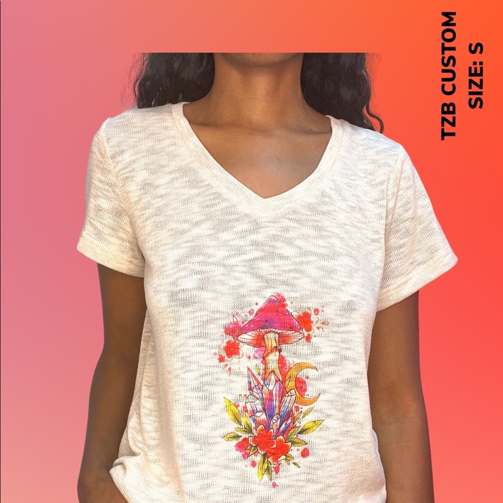 TZB custom size s mushroom graphic press sublimation.